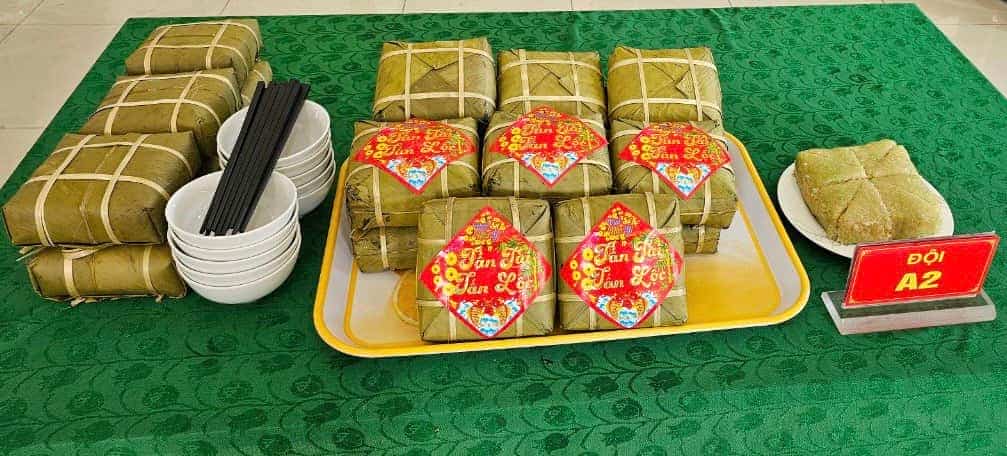 Sản phẩm bánh chưng xanh của Phân xưởng A2. 